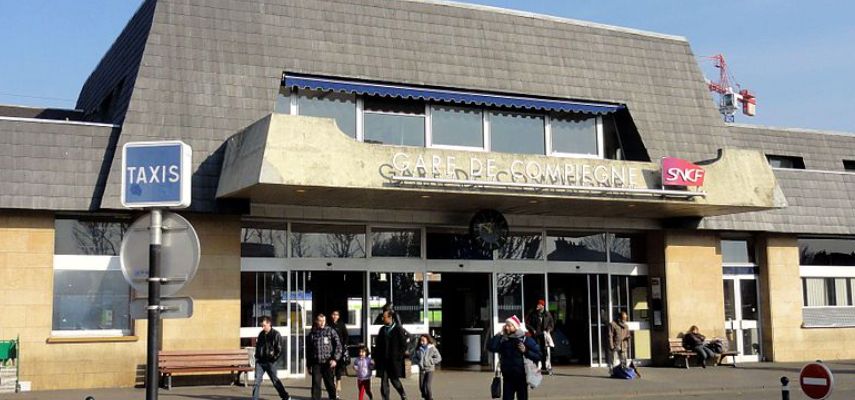 Déplacement confortable vers la gare de Compiègne.