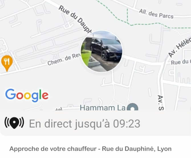 Approche de votre chauffeur - Rue du Dauphiné, Lyon